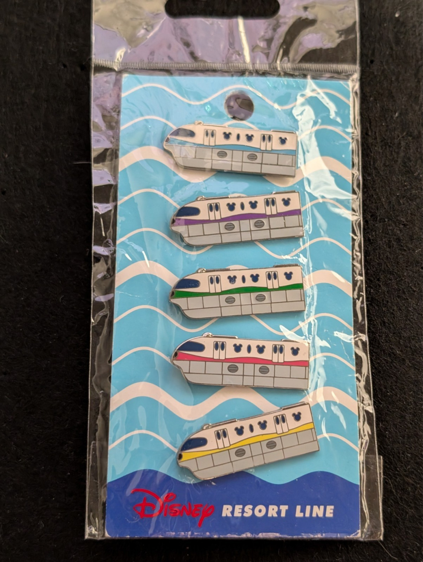 Disney Tokyo TDR TDL Resort Line Monorail Complete 5 Pin Set