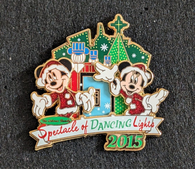 Disney Spectacle of Dancing Lights 2015 Mickey and Minnie Pin AP