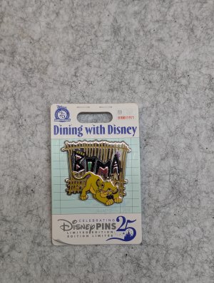 Dining with Disney - Boma Simba 25th Anniversary Pin